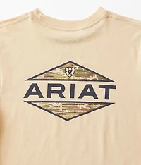 Boys - Camo Wooden Diamond T-Shirt