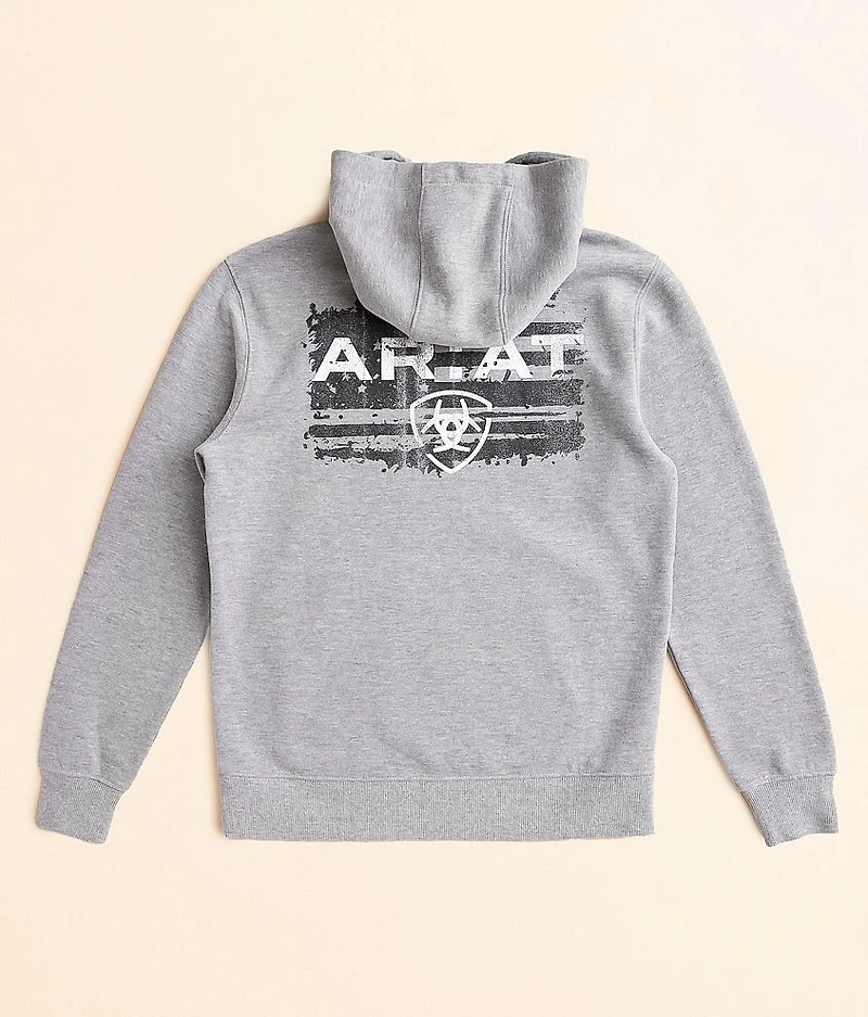 Boys - Liquid Stamp Flag Hooded Sweatshirt