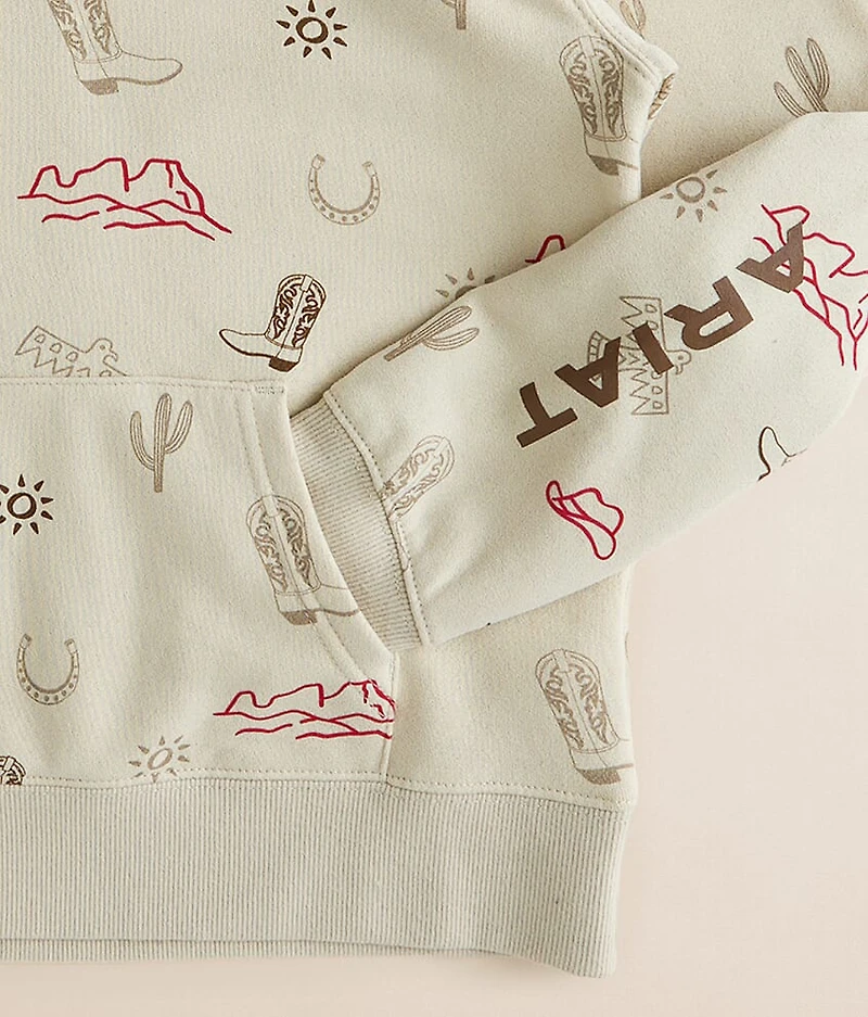 Girls - Western Stamps Hooded Sweatshirt