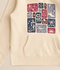 Girls - Western Blocks Hooded Sweatshirt
