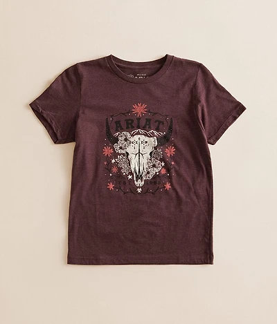 Girls - Skull Florals T-Shirt