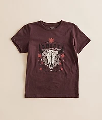Girls - Skull Florals T-Shirt