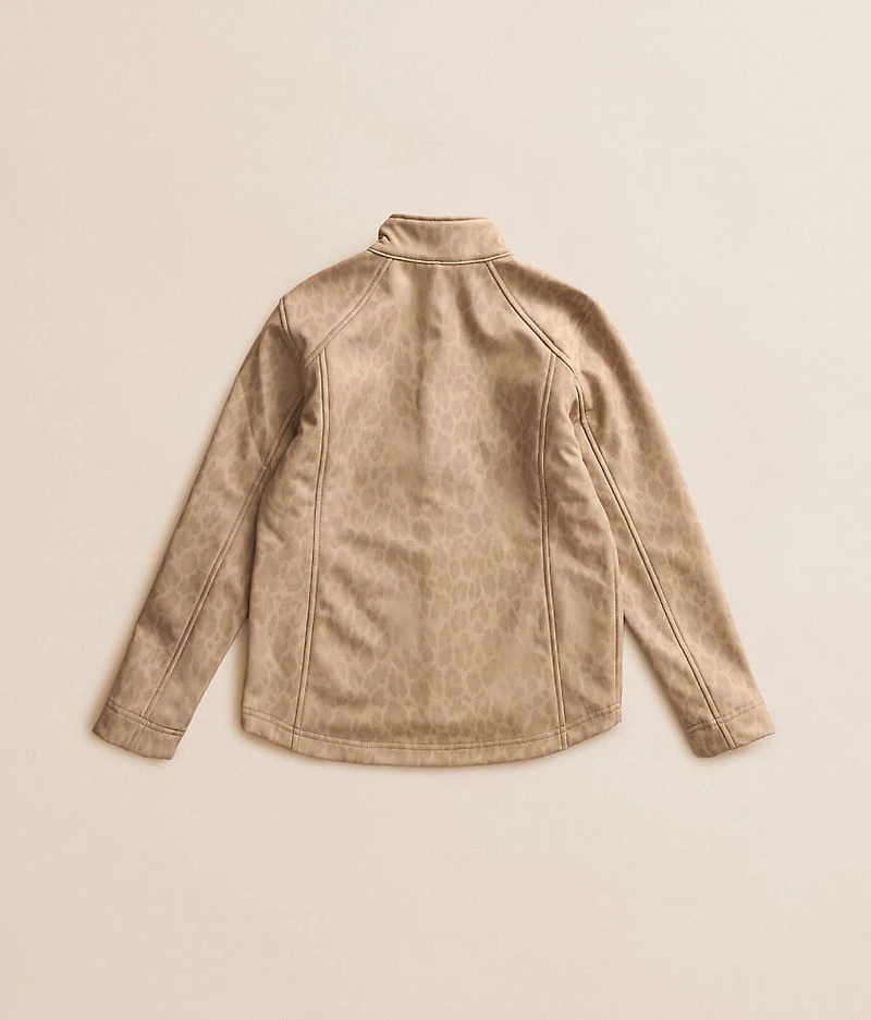 Girls - Faded Leopard Softshell Jacket
