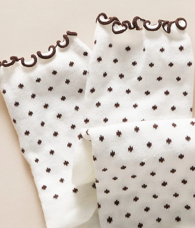 Polka Dot Ruffle Socks