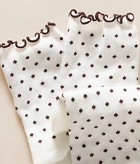 Polka Dot Ruffle Socks
