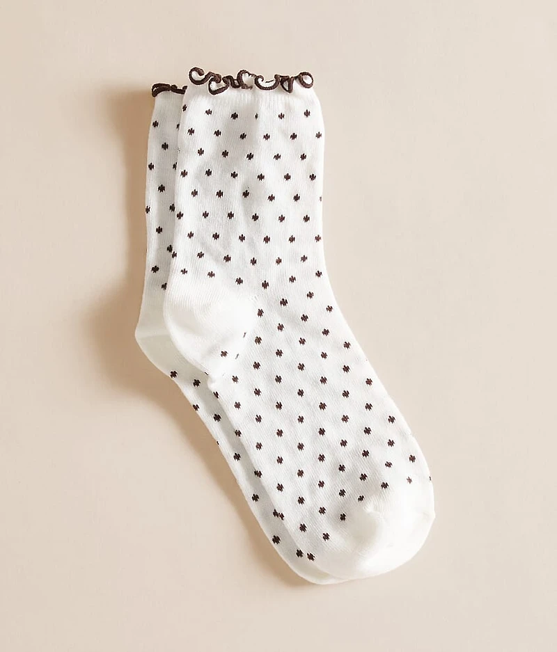 Polka Dot Ruffle Socks