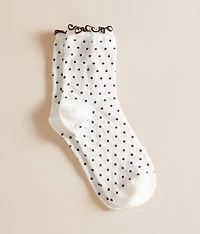 Polka Dot Ruffle Socks