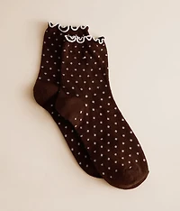 Polka Dot Ruffle Socks