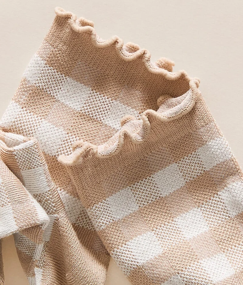 Checkered Quarter Socks