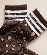 Striped Leopard Socks