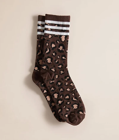Striped Leopard Socks