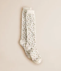 Slouchy Floral Socks
