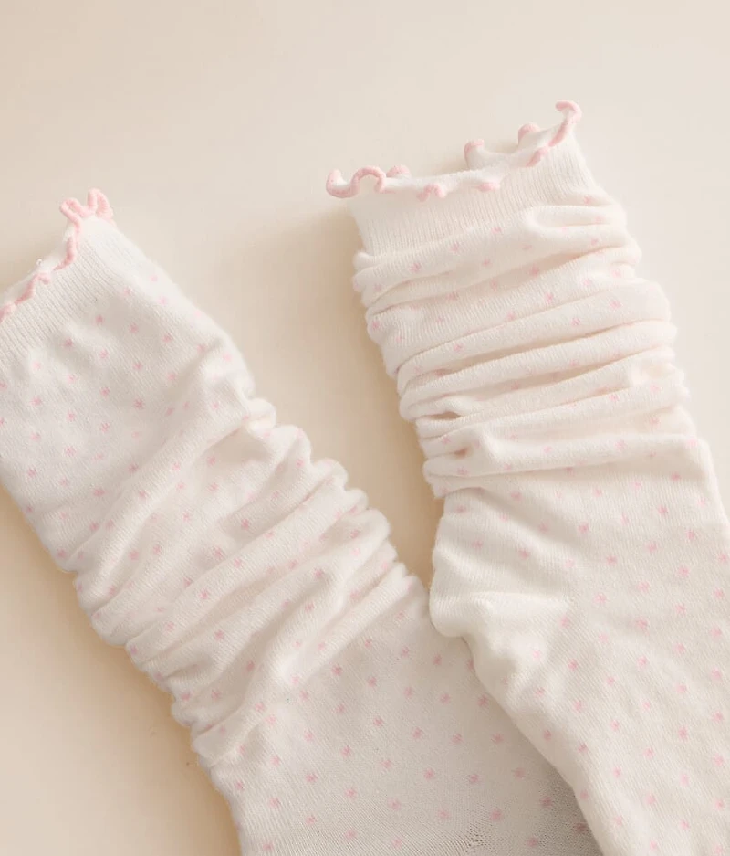Slouchy Polka Dot Socks