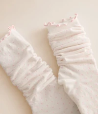 Slouchy Polka Dot Socks