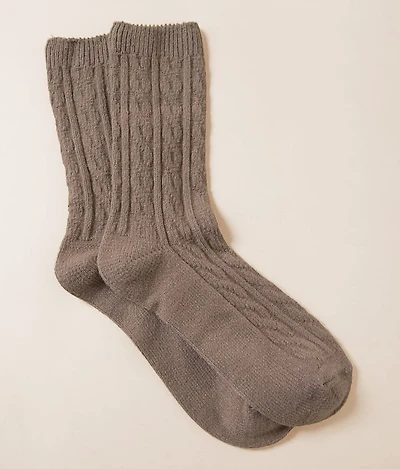BKE Cable Knit Socks