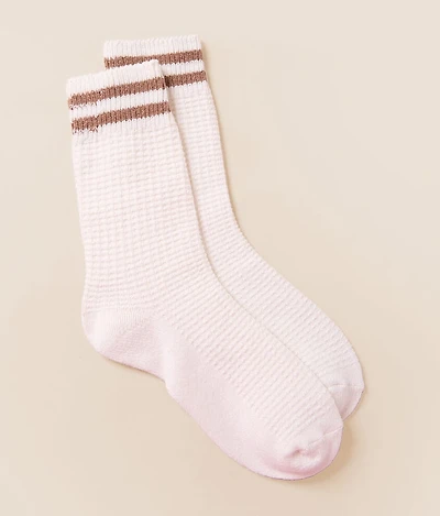 Striped Waffle Socks