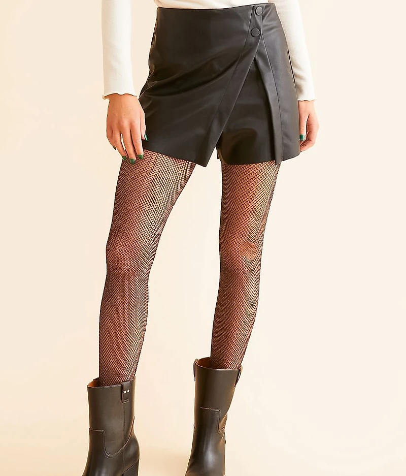 Metallic Fishnet Tights