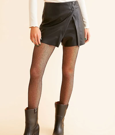 Metallic Fishnet Tights