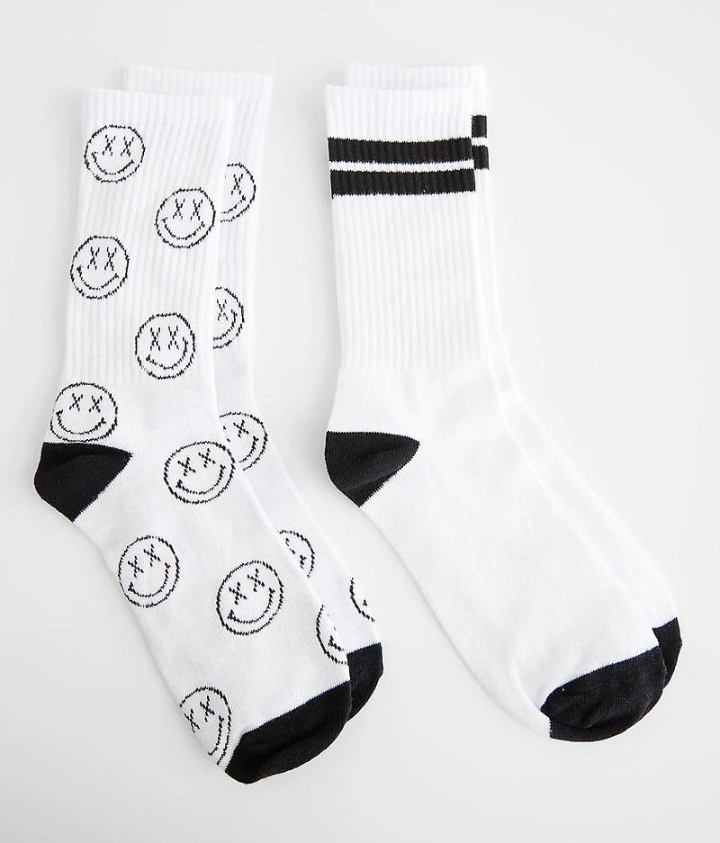 2 Pack Crew Socks