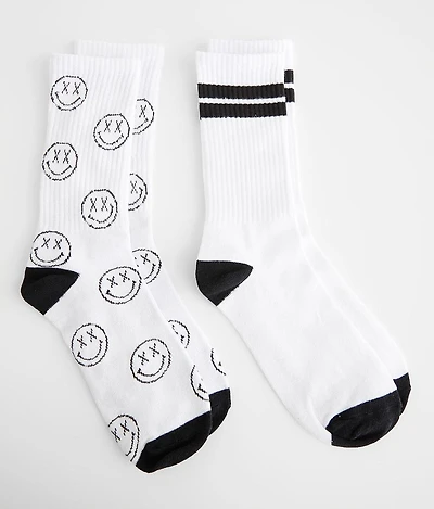 2 Pack Crew Socks