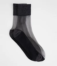 Metallic Mesh Socks