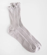 Metallic Ruffle Socks