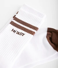 Embroidered Howdy Socks