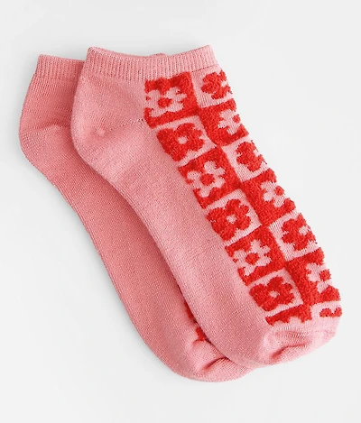 Fuzzy Floral Socks