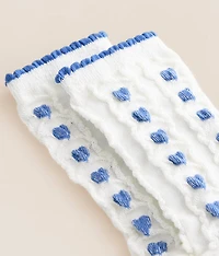 Ruffle Heart Socks