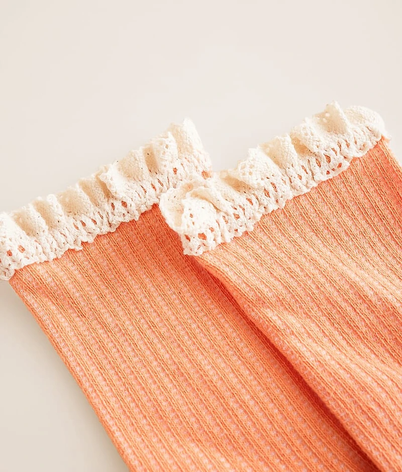 Ruffle Crew Socks