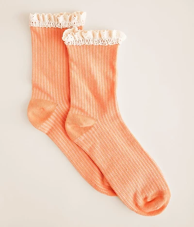 Ruffle Crew Socks
