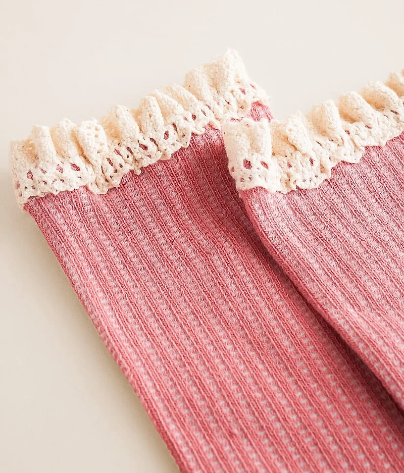 Ruffle Crew Socks