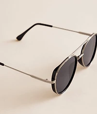 Framed Aviator Sunglasses