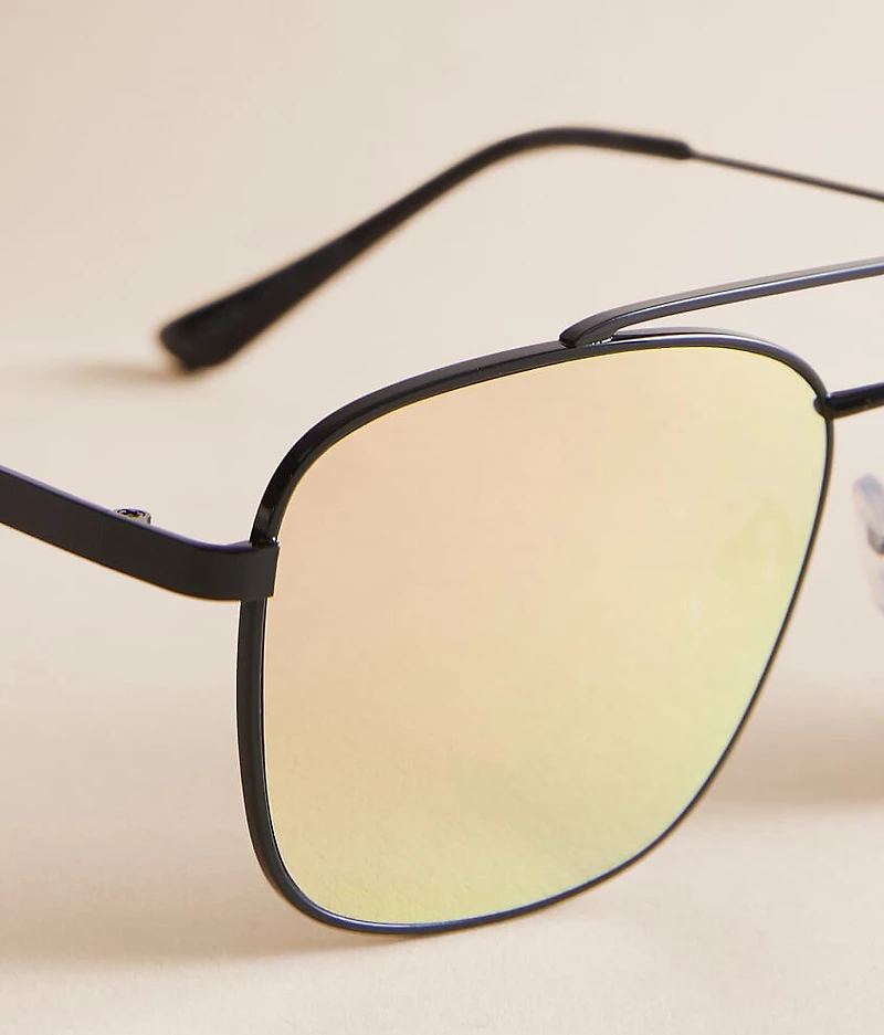 Mirror Aviator Sunglasses
