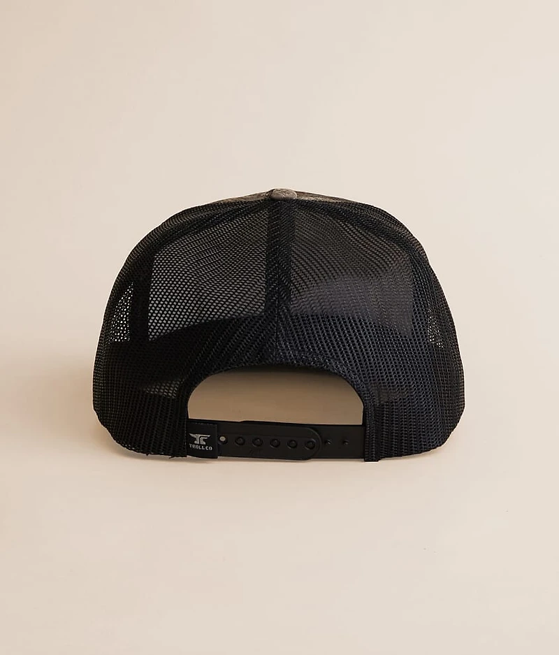 Support Blue Collar Real Tree Barricade Trucker Hat