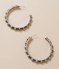 Turquoise Hoop Earring