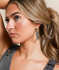 Turquoise Hoop Earring