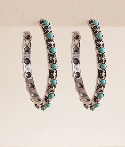 Turquoise Hoop Earring