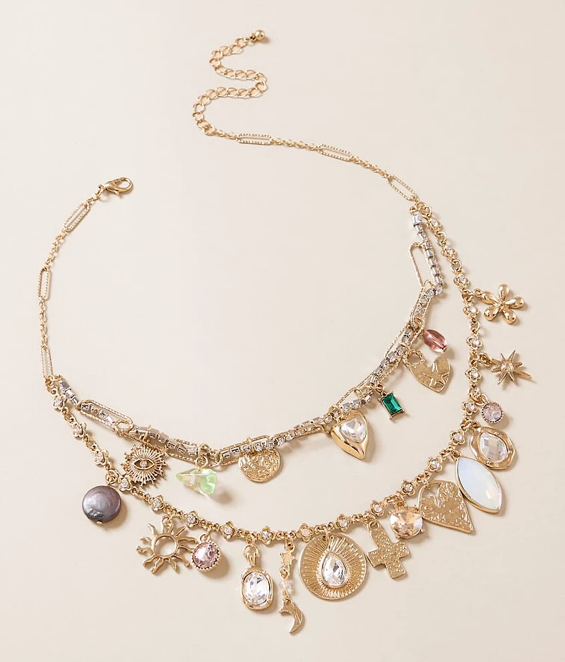 Tiered Charm Necklace