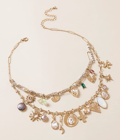 Tiered Charm Necklace