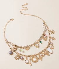 Tiered Charm Necklace