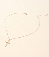 Glitz Cross Necklace