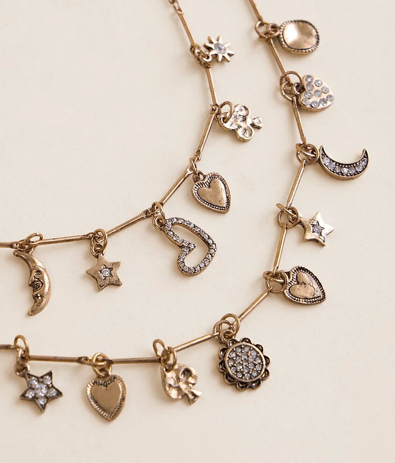 Tiered Charm Necklace