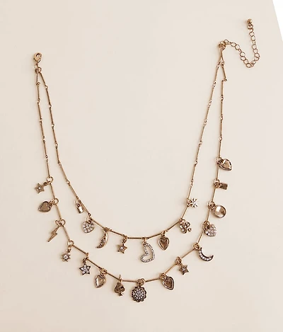 Tiered Charm Necklace