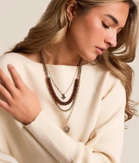 4 Pack Statement Necklace Set