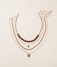 4 Pack Statement Necklace Set