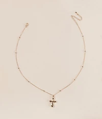 Bubble Cross Necklace