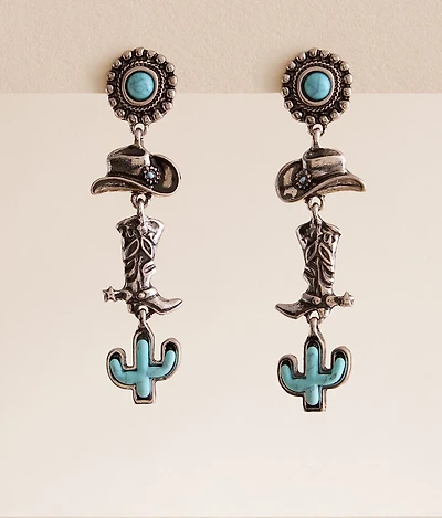 Western Stacked Earring