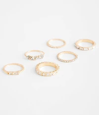 Pack Glitz Ring Set