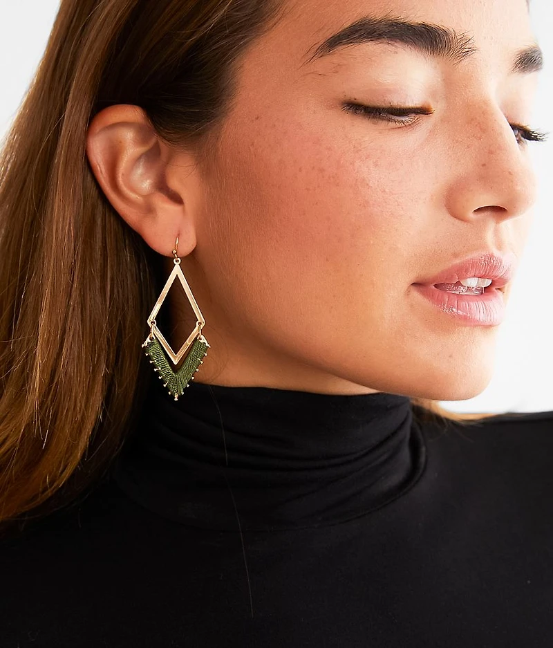 Thread Wrapped Earring